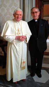 Le père Nicolas avec Benoît XVI
